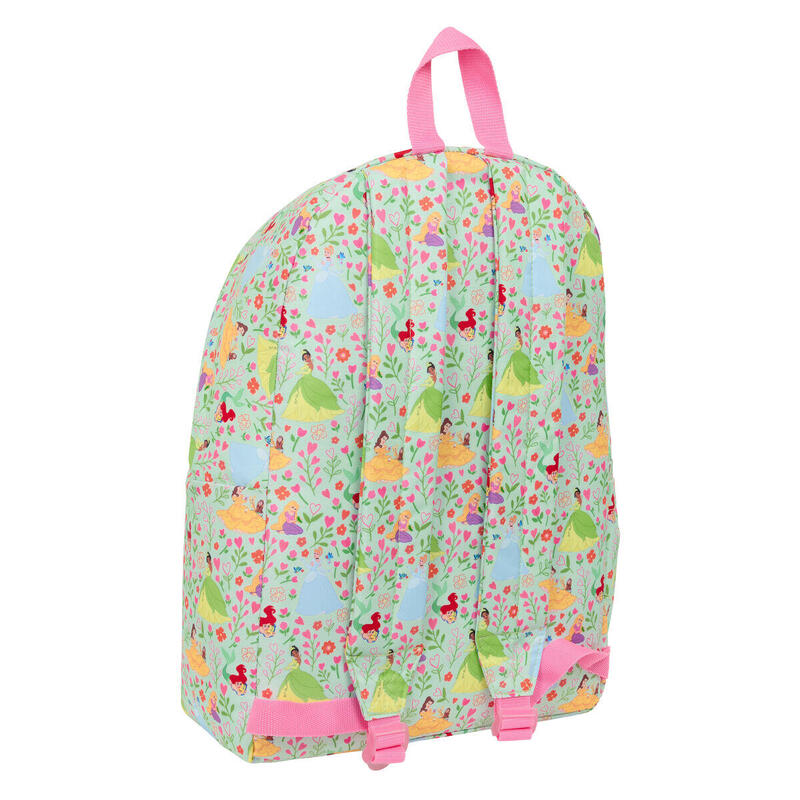 Mochila Escolar Disney Princess Bloom Verde