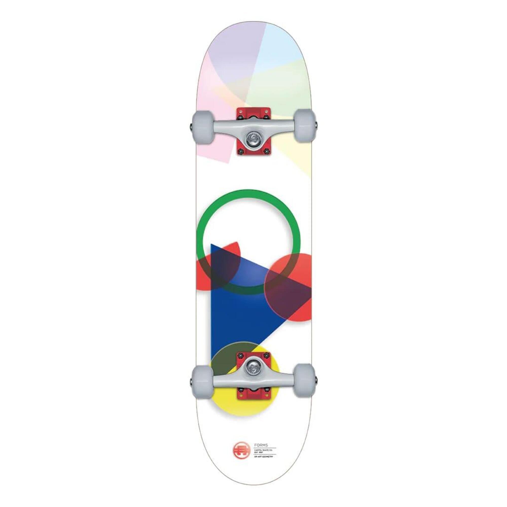 Cartel - Forms - Skateboard Complet 7.8 - Skateboard Complet - Blanc - Decathlon