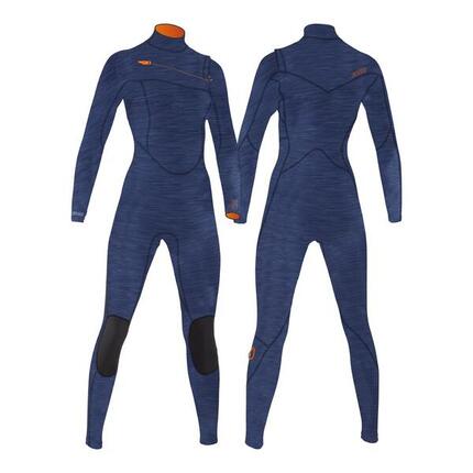 4/3 Priime - Zip Brust L/S Surfanzug Damen