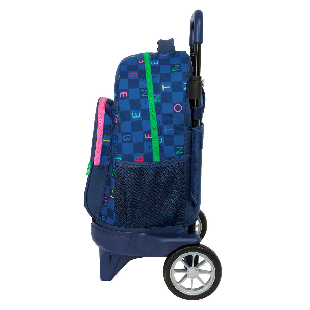 Mochila Escolar Benetton Damero Azul marino 3/3