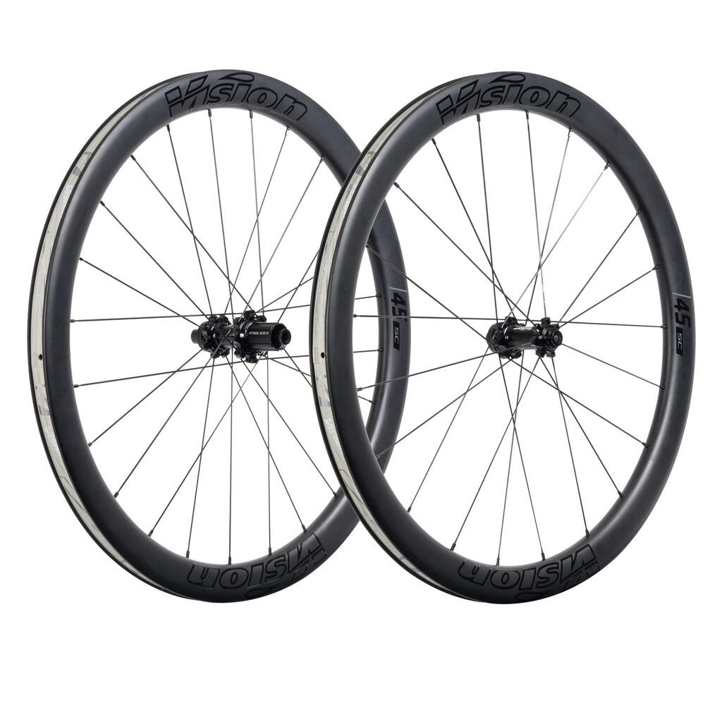 Vision - Roue De Vélo Vision Sc45 Disc Cltlr Shimano Hg11 (x2) - Roue - Gris|noir - No Size - Decathlon