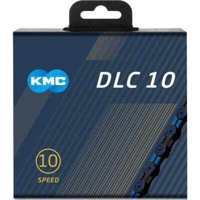 Fietsketting dlc10 zwart/blauw 116 schakels