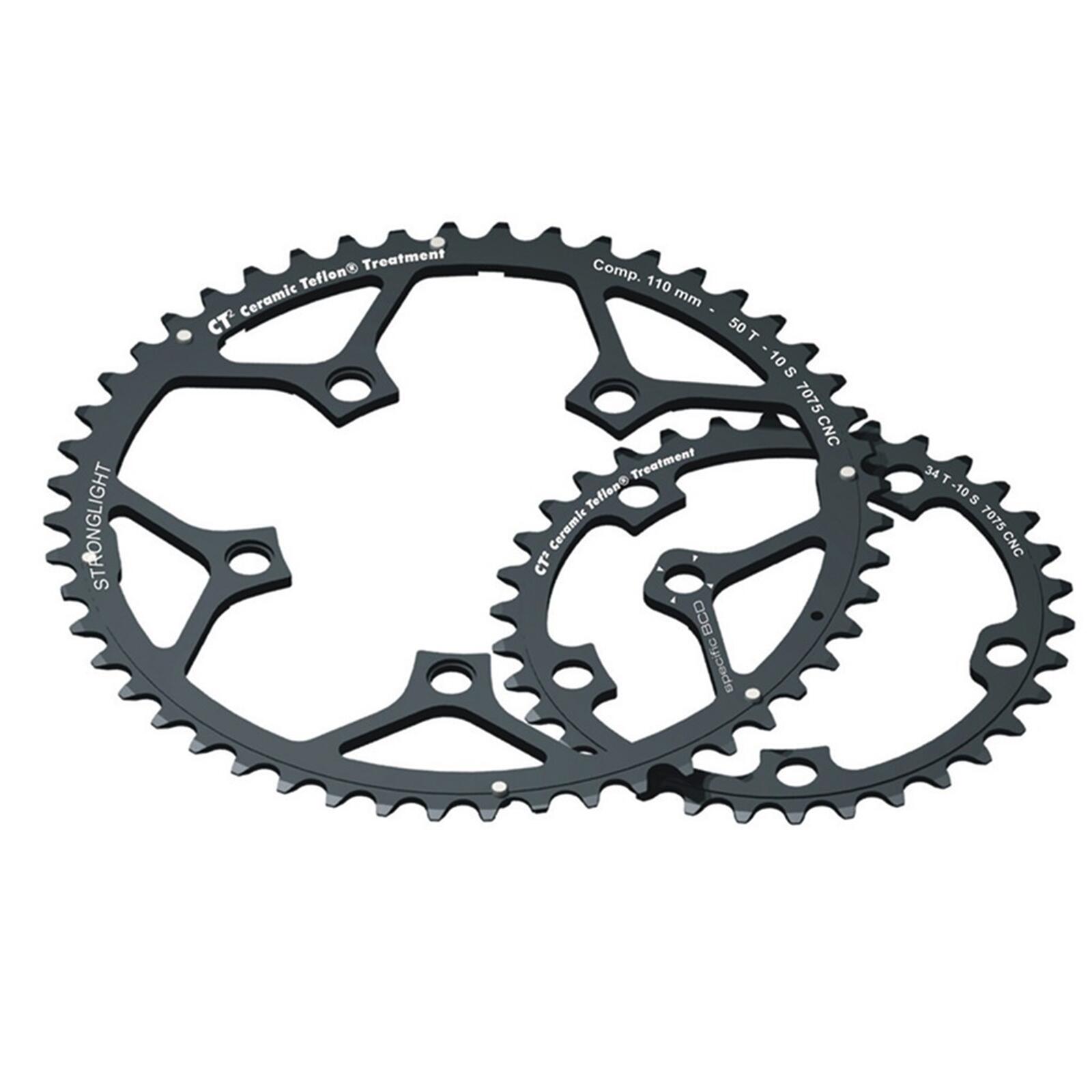 Stronglight - Stronglight Kettingblad Ct2 Chain Ring Strongl.ct2 53t Out.cer.teflon Coat. - Pédalier - Noir - Taille Unique - Decathlon