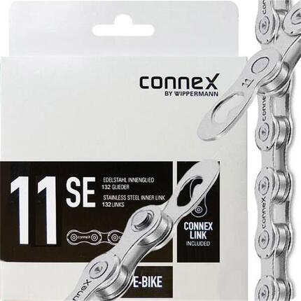 Connex Kette 11sE 11-fach, 132 Glieder, E-25 Kettenschloss, 1/2x11/128, silber