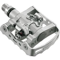 SHIMANO Paire de Pédales Auto/Plates PD-M324 Argent