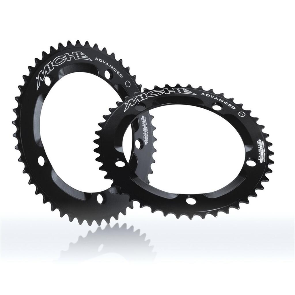 Miche chainring 56T 1/8" Advanced Pista, black, 144 mm BCD.