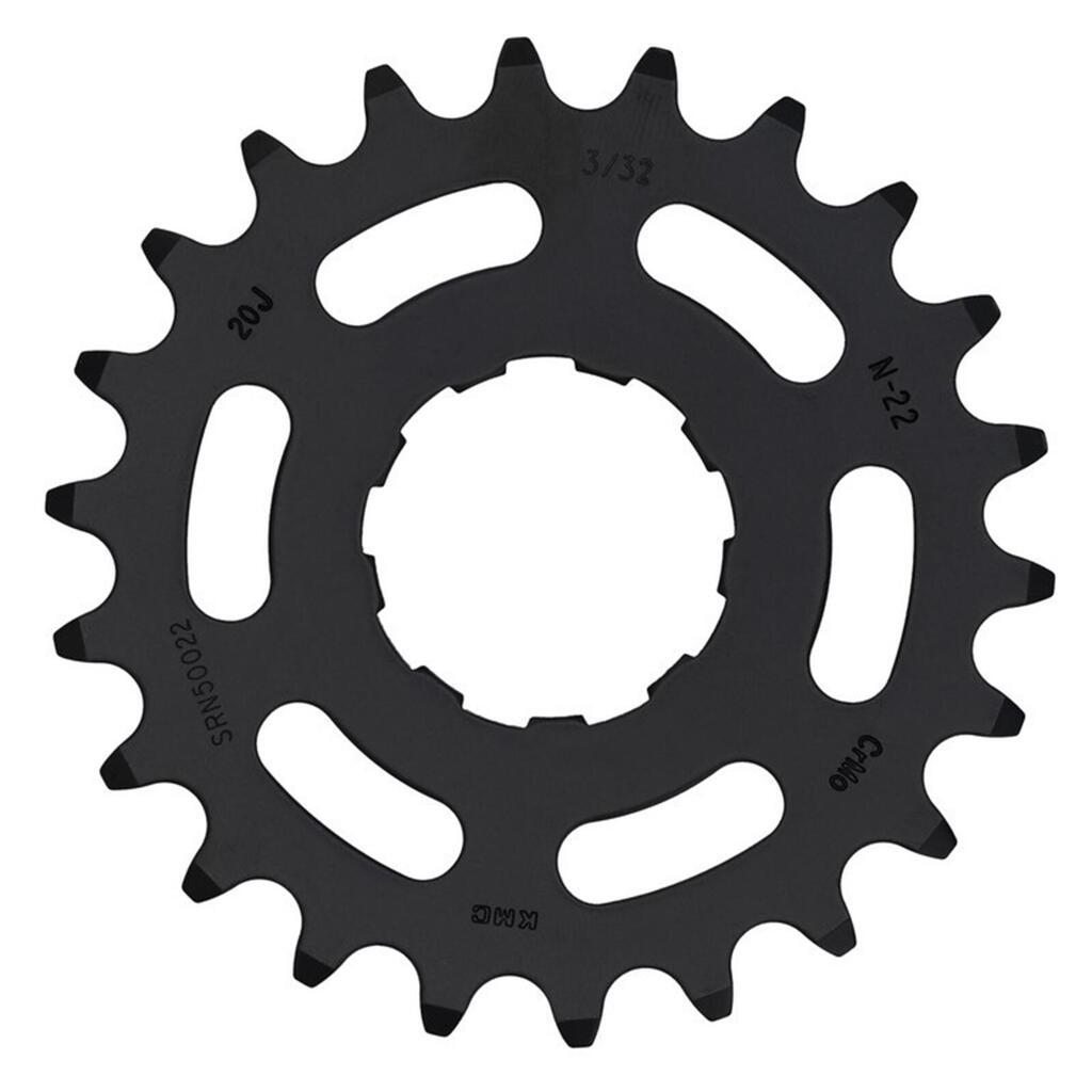 KMC 22T Rear Sprocket for Enviolo/Nuvinci 3/32, Chromoly Black.