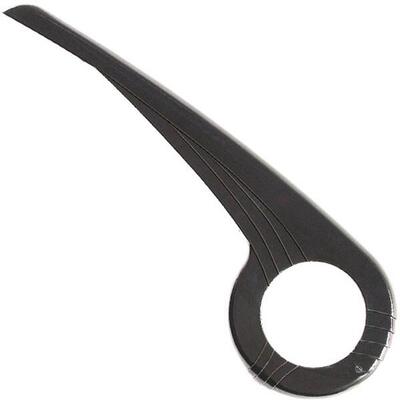 Hebie Kettenschutz 0344 schwarz 1flügelig Kunststoff 44-48 Zähne 22 cm