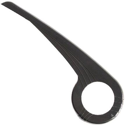Hebie Kettenschutz 0344 schwarz 1flügelig Kunststoff 44-48 Zähne 22 cm