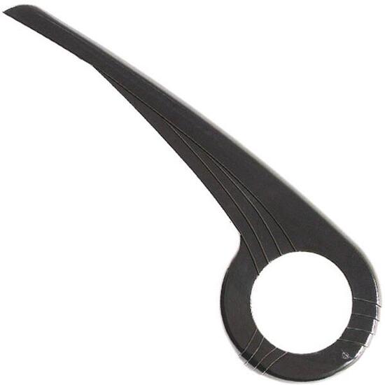 Hebie Kettenschutz 0344 schwarz 1flügelig Kunststoff 44-48 Zähne 22 cm