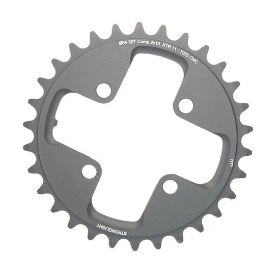 Plateau VTT double non fileté Stronglight 4BRA XTR M980 HT3 10V.