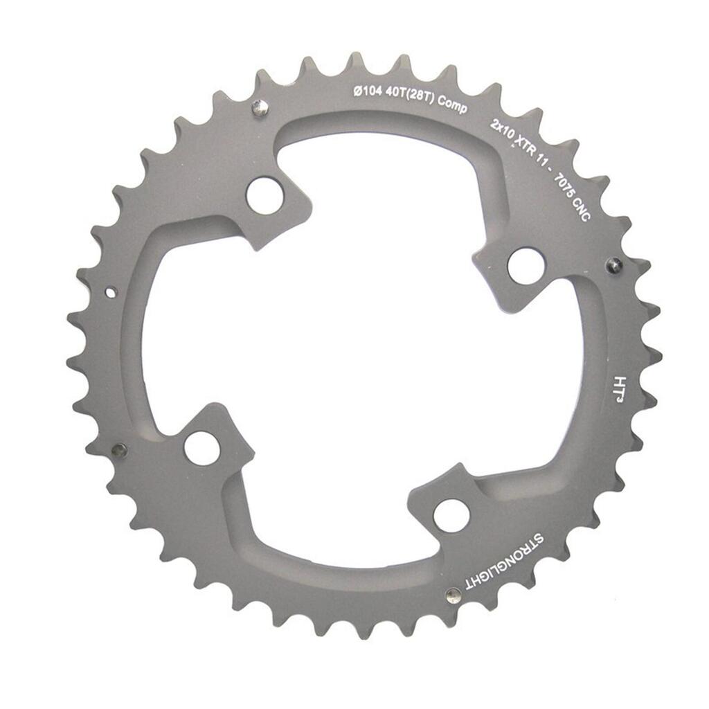 STRONGLIGHT HT3 mod.17 MTB Chainring 39T Outer — Black Aluminium.