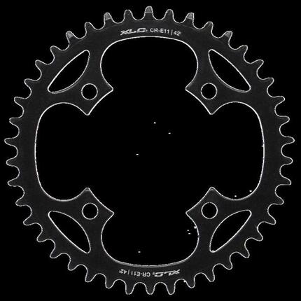 XLC E-Bike Kettenblatt für Mittelmotor Stahl BCD 104mm, 42 Zähne, 196g