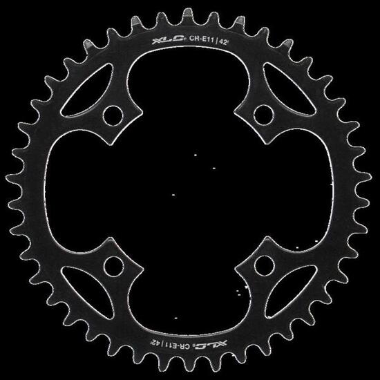 XLC E-Bike Kettenblatt für Mittelmotor Stahl BCD 104mm, 42 Zähne, 196g