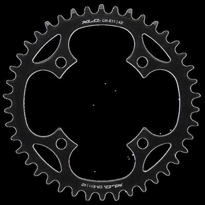 XLC E-Bike Kettenblatt für Mittelmotor Stahl BCD 104mm. 42 Zähne. 196g