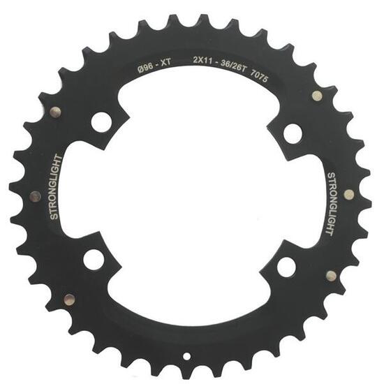 Stronglight Kettenblatt MTB Shimano 2x11 f.XT FC-M8000/SLX außen 36(26)Z sw