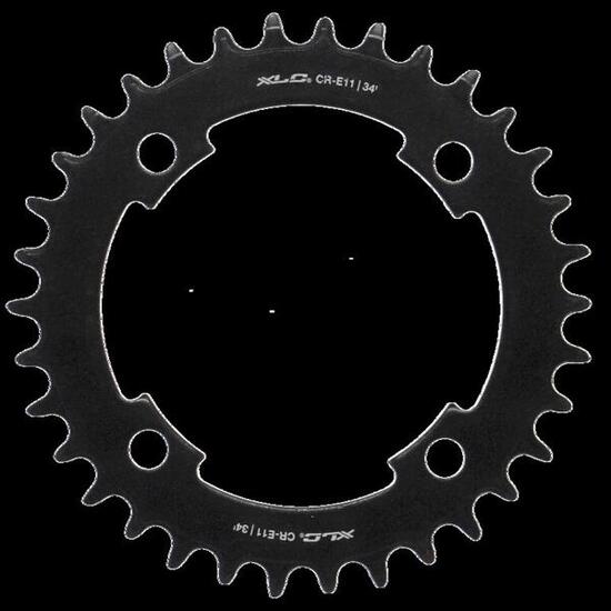 XLC E-Bike Kettenblatt für Mittelmotor Stahl BCD 104mm, 34 Zähne, 163g