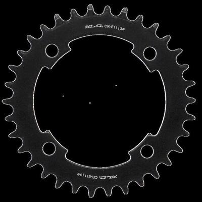 XLC E-Bike Kettenblatt für Mittelmotor Stahl BCD 104mm. 34 Zähne. 163g