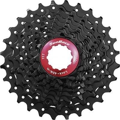Sunrace 10-speed cassette 11-28 csrx0 zwart voor fietsen