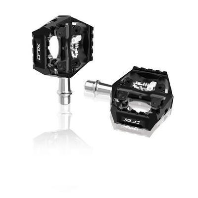 Pedaal atb spd combi enkel aluminium zwart stel pds14