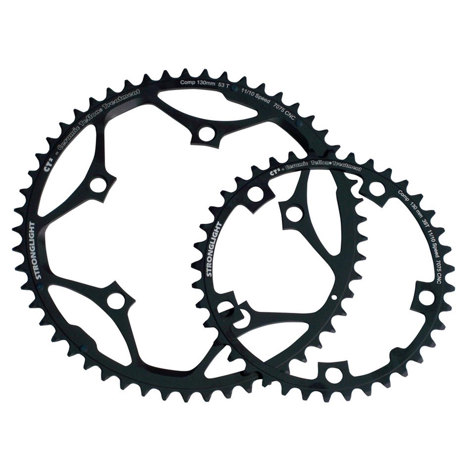 STRONGLIGHT Kettingblad Shimano/Sram/FSA Type S CT2 10/11V 39T Steek 130 Zwart