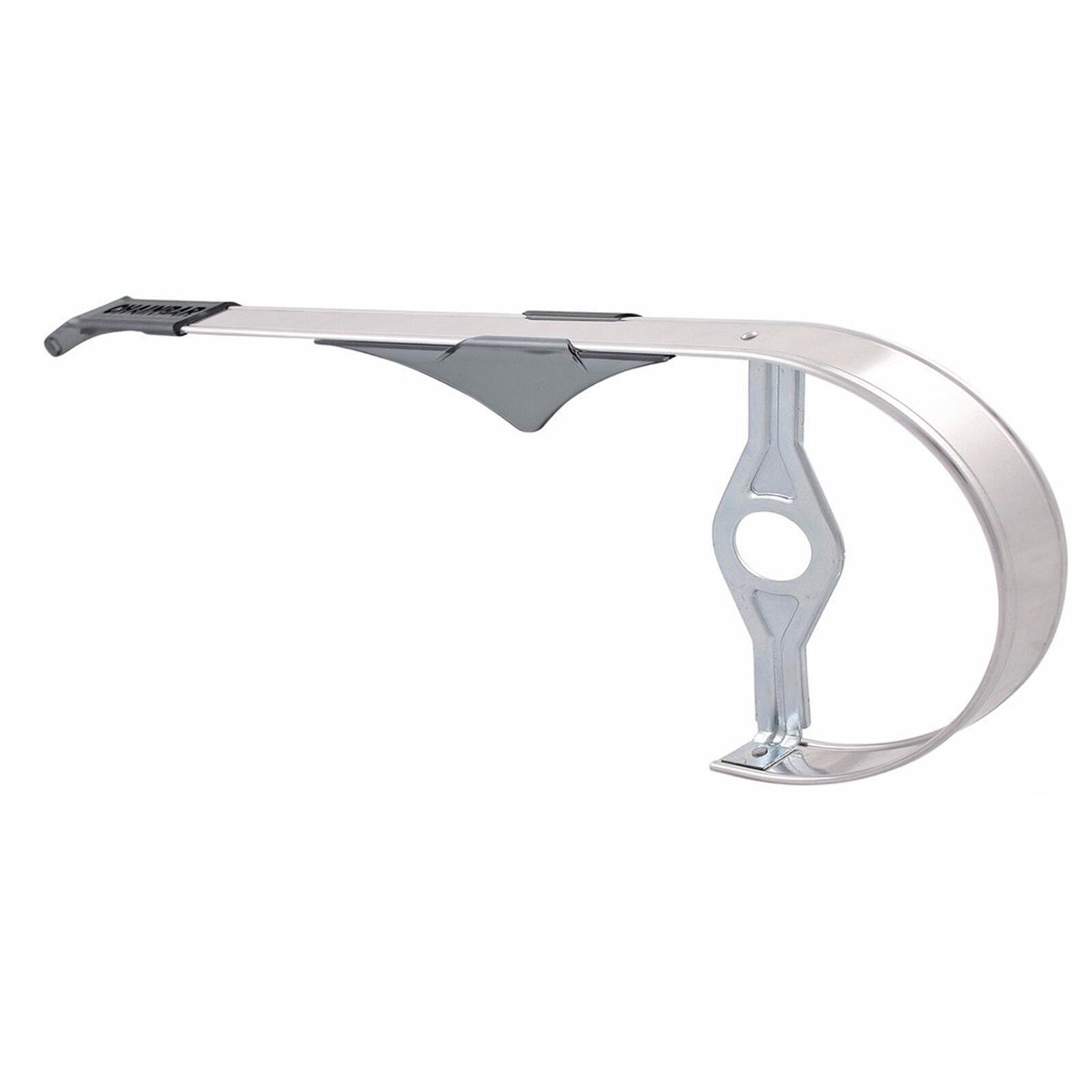 HEBIE Hebie Kettenschutz Chainbar 1-flügelig 38 Zähne, silber poliert, 180mm, Alu