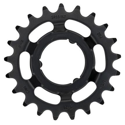 Pignon KMC Shimano 21 dents 1/8" Matériau Chromoly Couleur noire