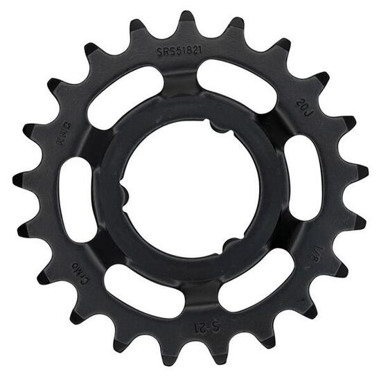 Pignon KMC Shimano 21 dents 1/8" Matériau Chromoly Couleur noire