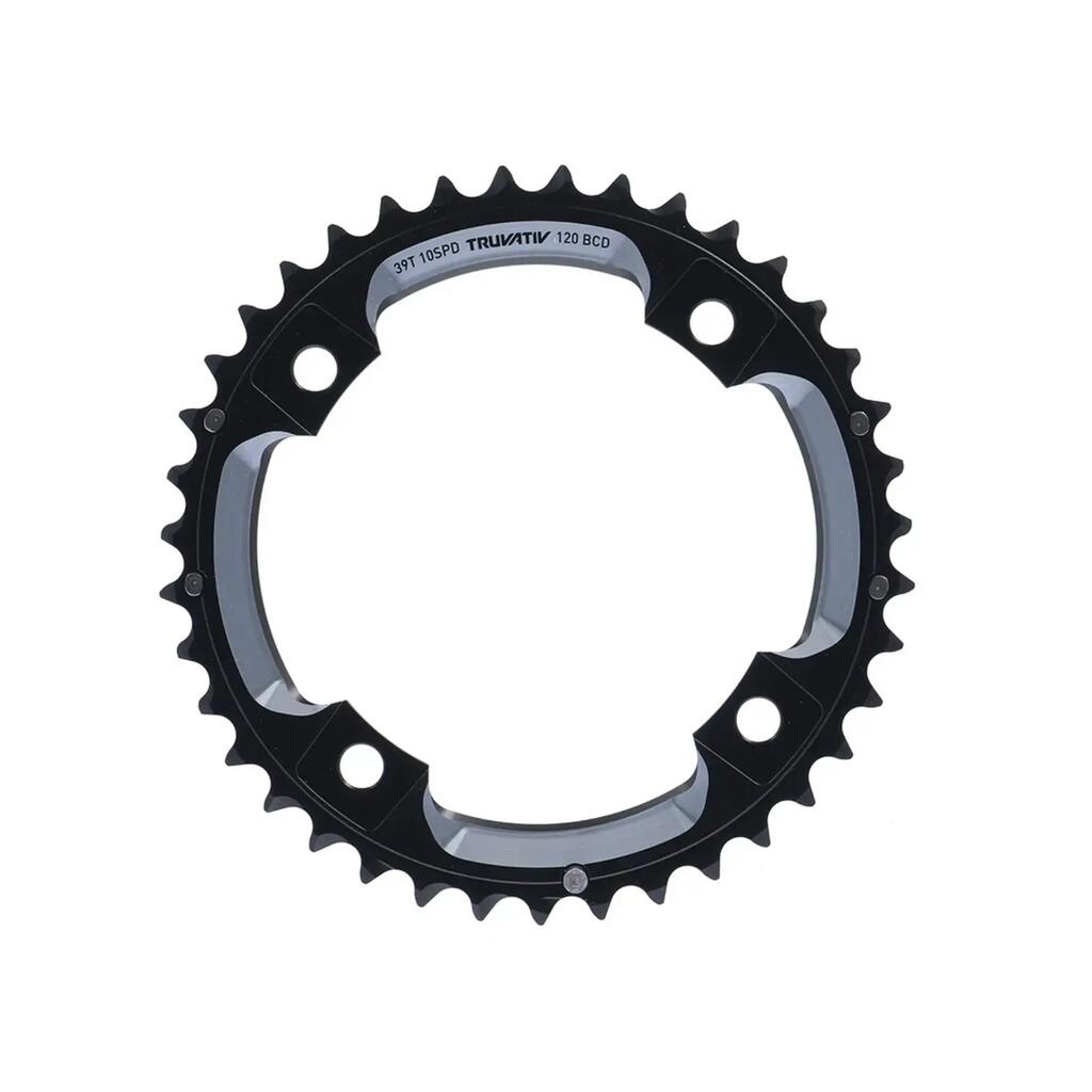 TRUVATIV MTB chainring 39T 4-arm 4-bolt 120mm PCD BB30 black