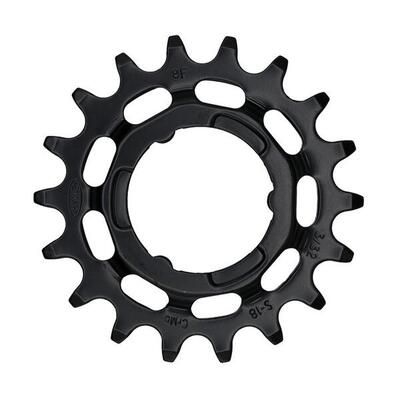 Kmc shimano 18t achtertandwiel - zwart