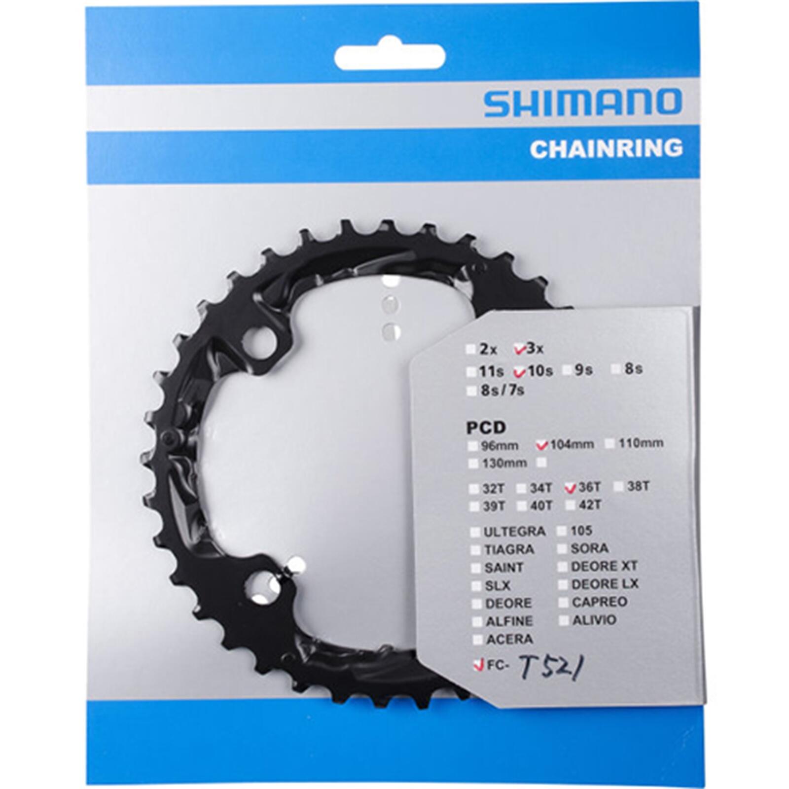 Tarcza Mechanizmu Korbowego 36T Fc-T521 36T-Ae Non Series - Czarna