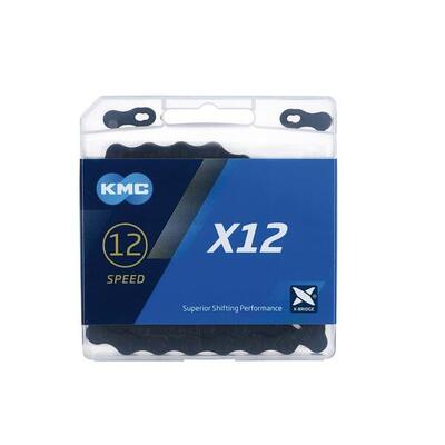 Kmc x12 black tech fietsketting voor prestaties
