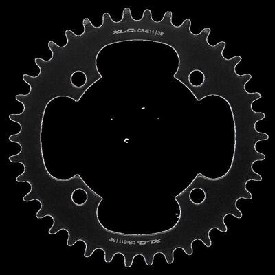 XLC E-Bike Kettenblatt für Mittelmotor Stahl BCD 104mm, 38 Zähne, 198g
