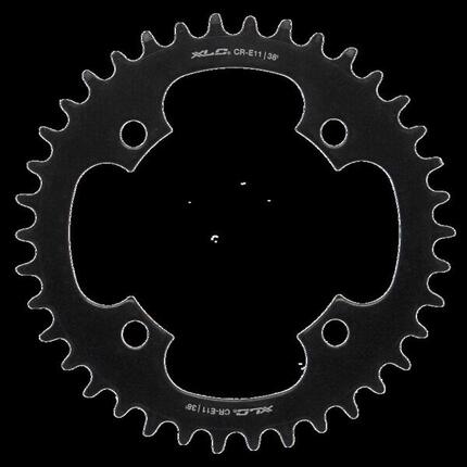 XLC E-Bike Kettenblatt für Mittelmotor Stahl BCD 104mm, 38 Zähne, 198g