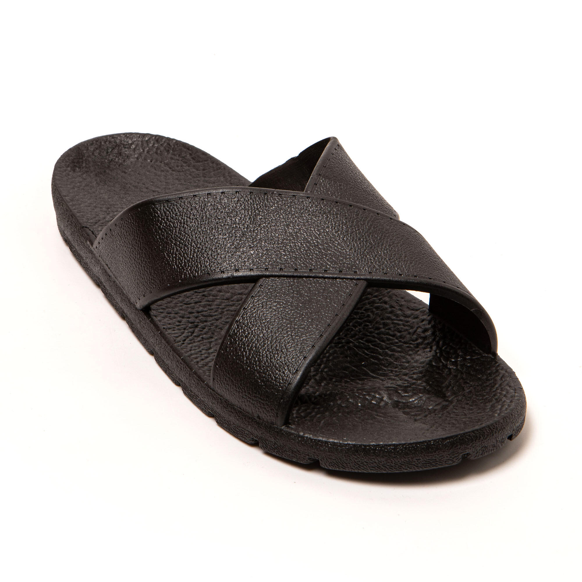 Sandales homme Brasileras Noir semelle en gomme 2/7