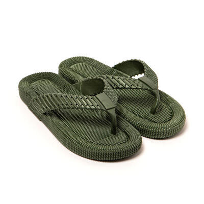 Flip Flops Herren Brasileras Militärgrün mit Gummisohle
