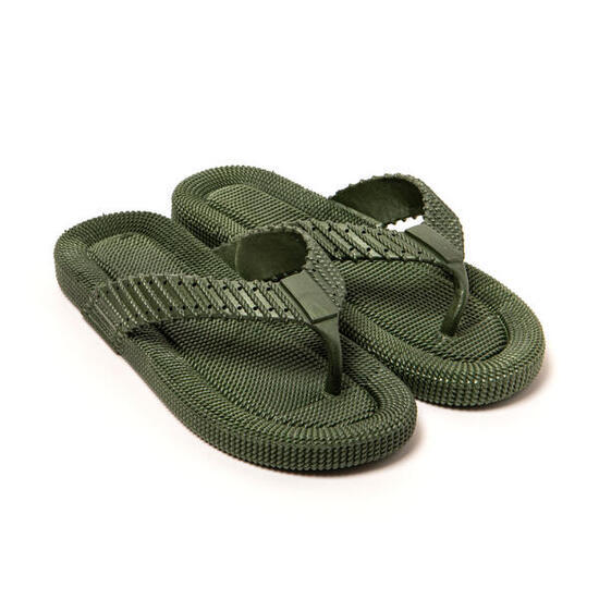 Infradito uomo Brasileras Verde Militare con suola in gomma