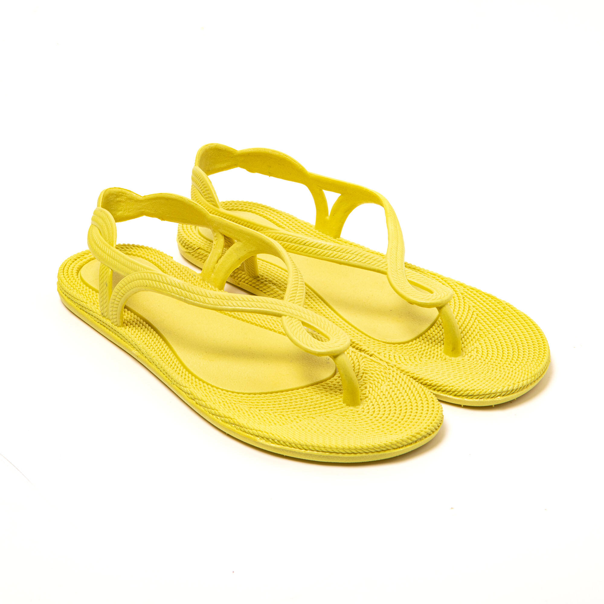 BRASILERAS Strand slippers voor dames Brasileras Geel met rubberen zool