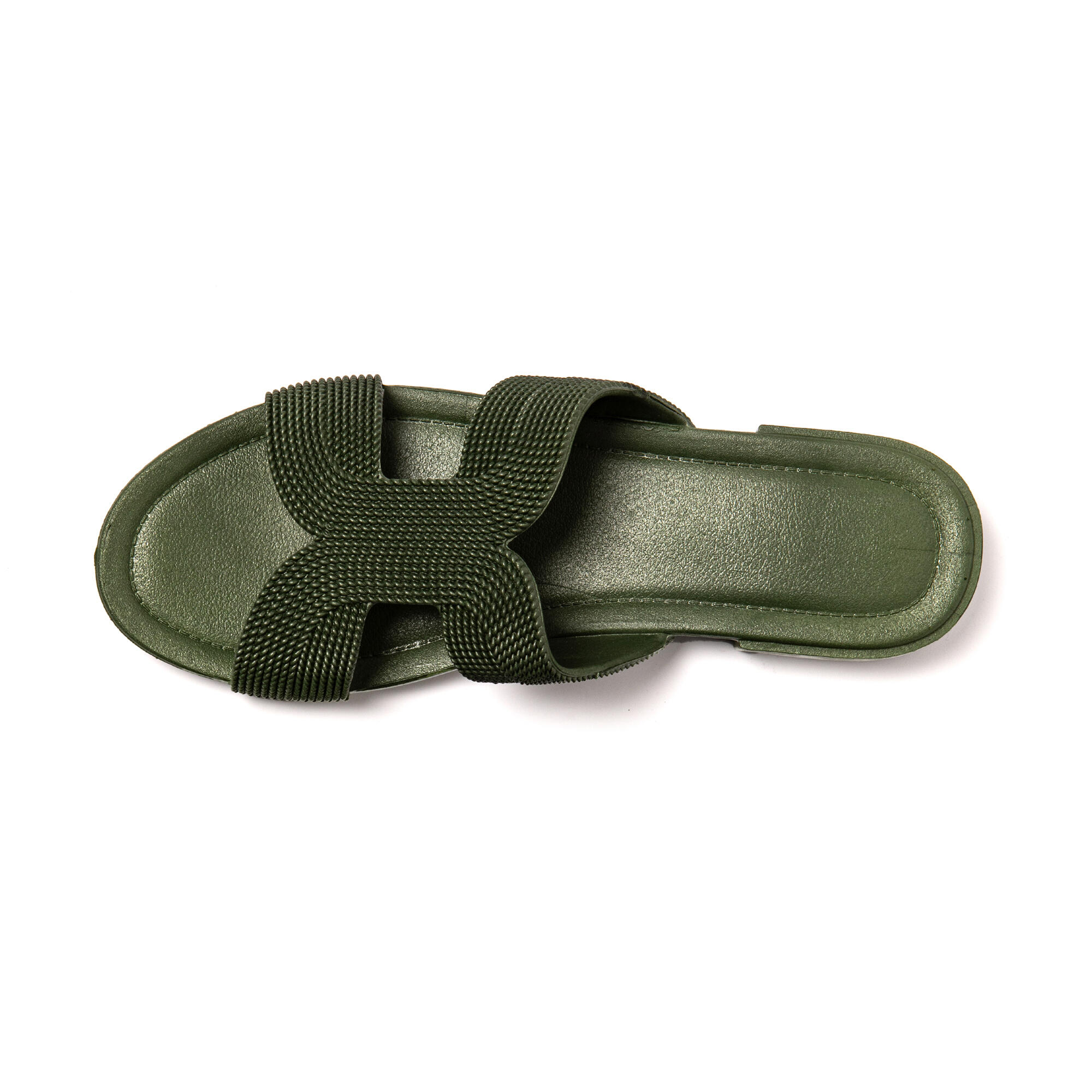 Sandali donna Brasileras Verde Militare con suola in gomma 5/7