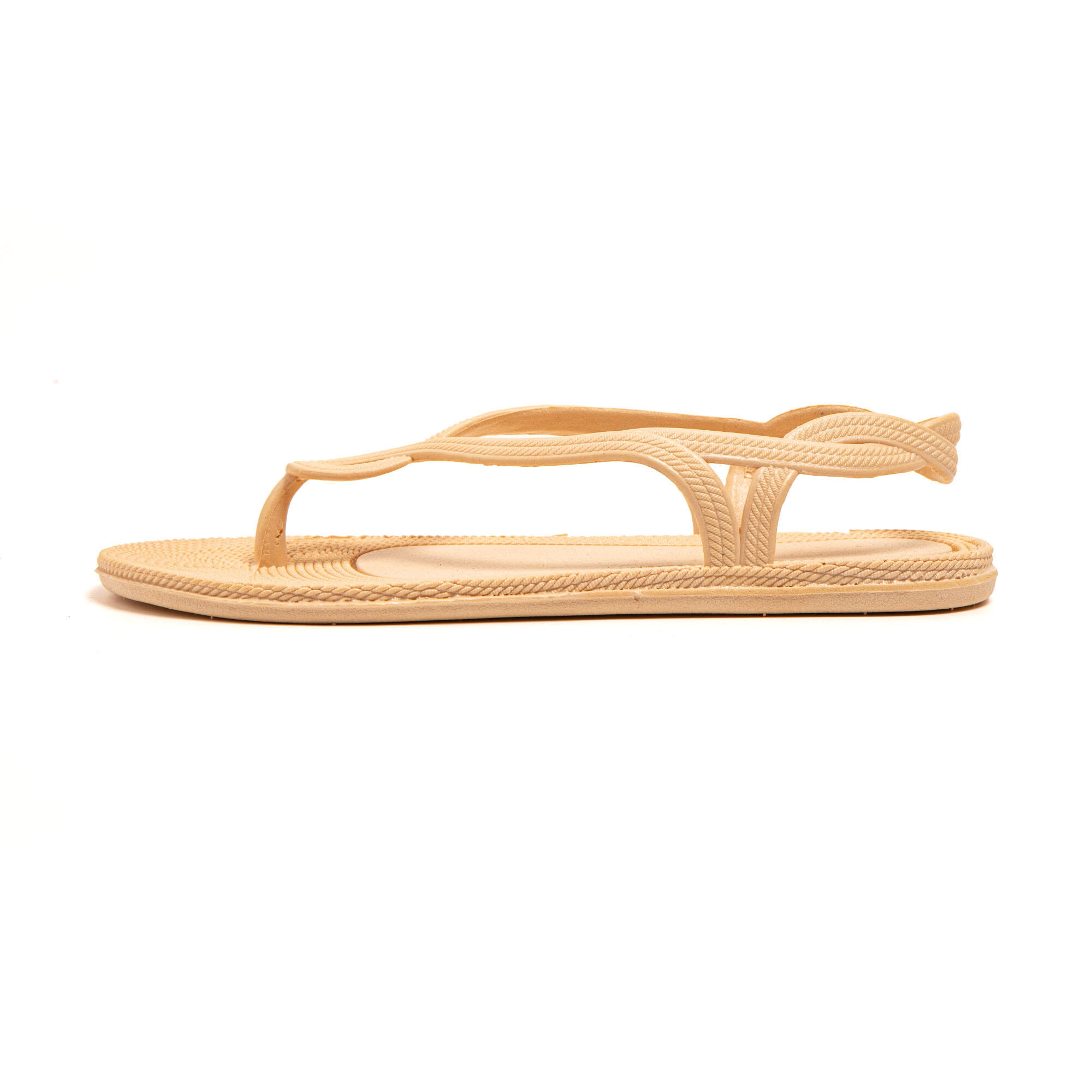 Infradito donna Brasileras Beige con suola in gomma 4/7