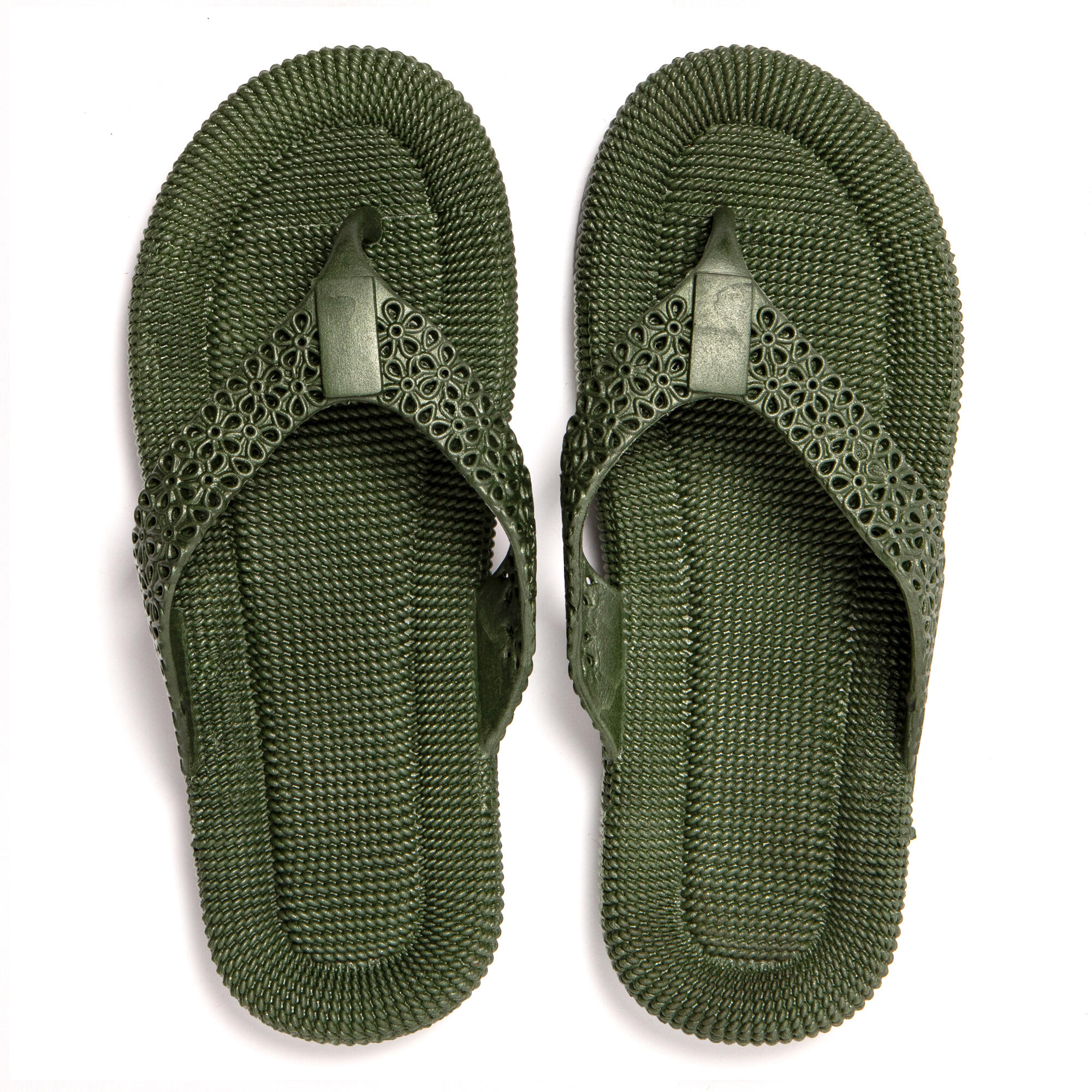 Infradito donna Brasileras Verde Militare con suola in gomma 6/7