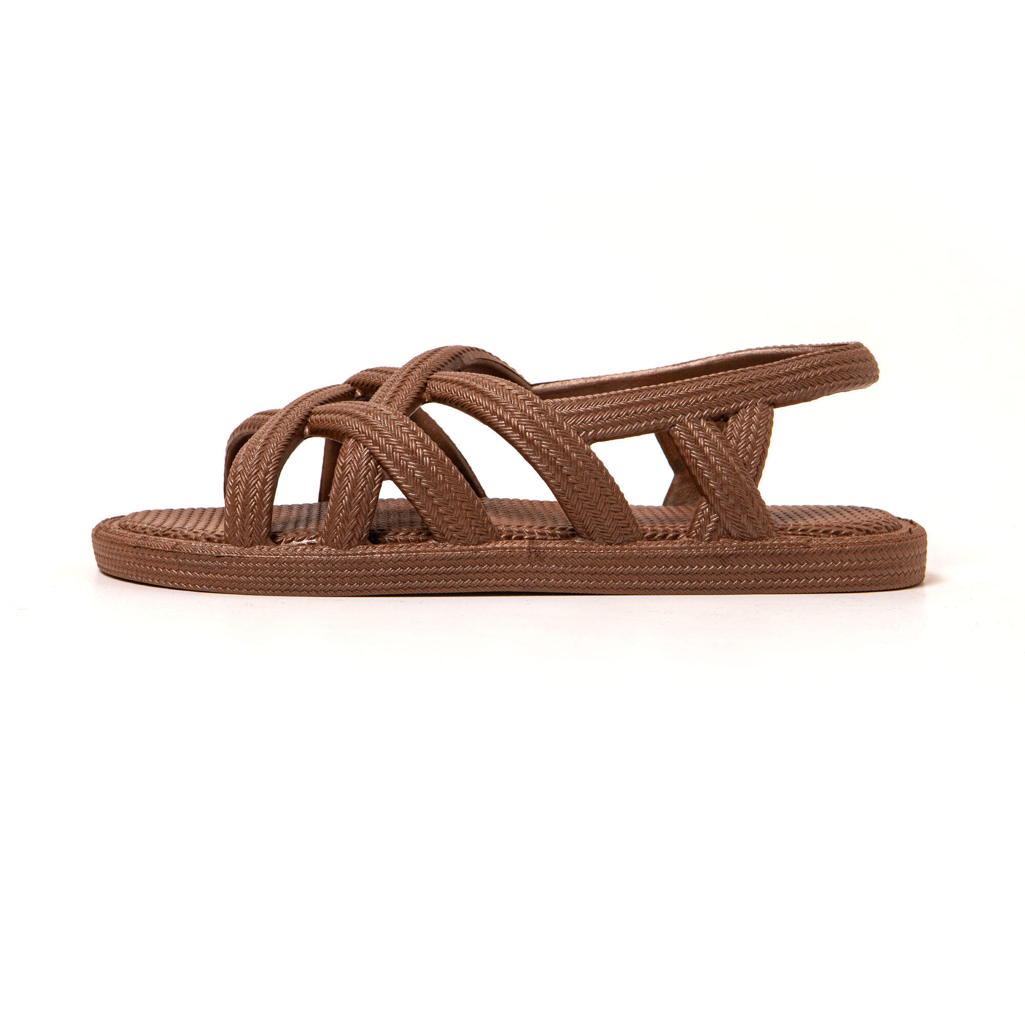 Sandales femme Brasileras Marron semelle en gomme 4/7