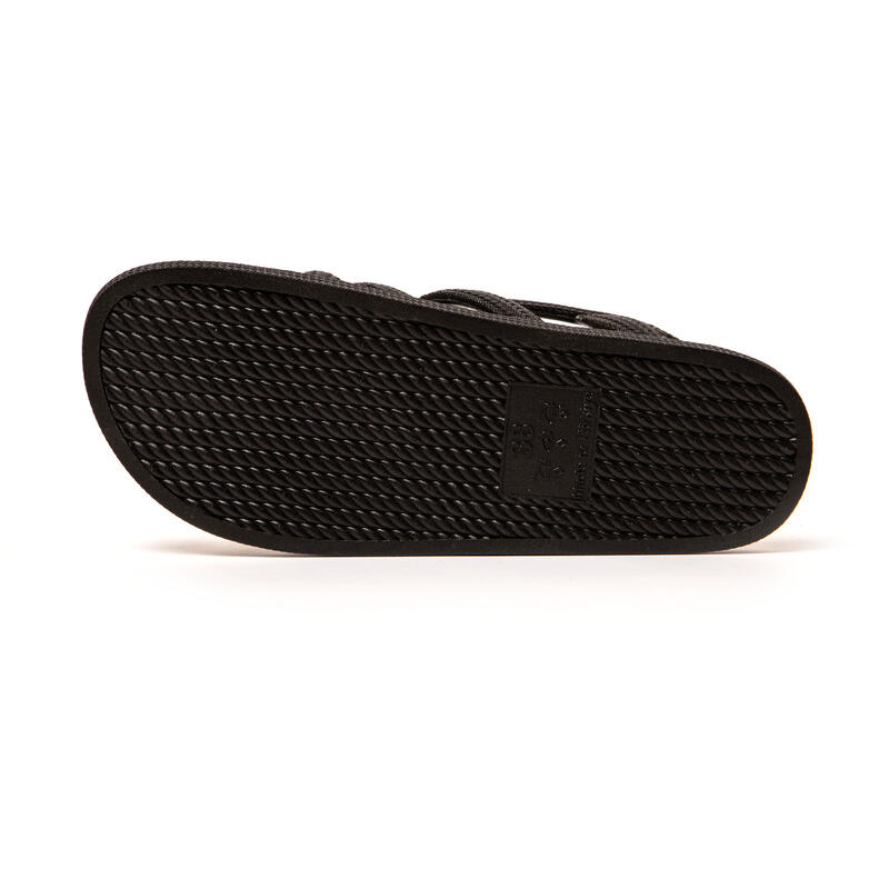 Sandales femme Brasileras Noir semelle en gomme