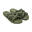 Sandales femme Brasileras Vert Militaire semelle en gomme