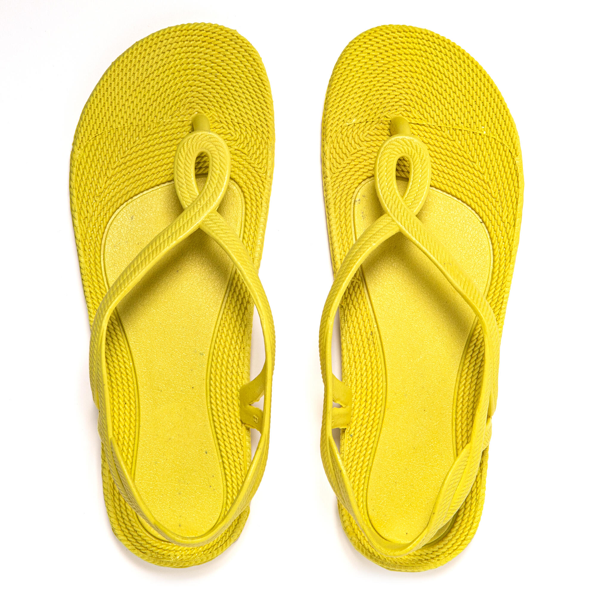Tongs femme Brasileras Jaune semelle en gomme 6/7