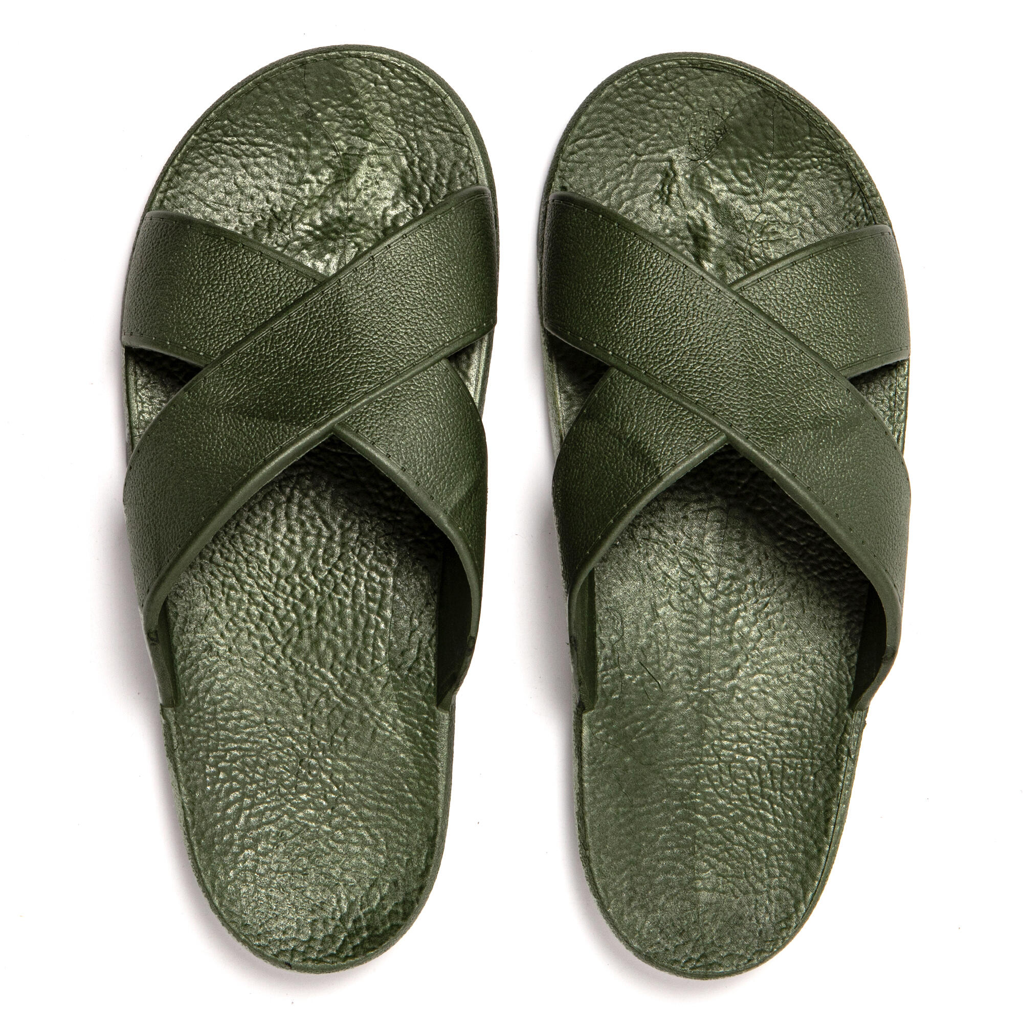 Sandales homme Brasileras Vert Militaire semelle en gomme 6/7
