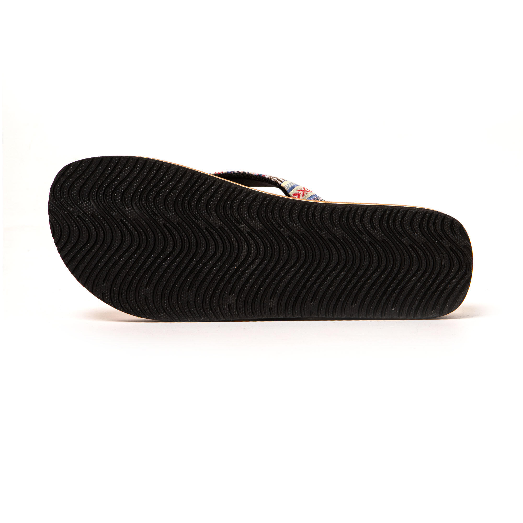 Strand slippers voor dames Brasileras Beige met rubberen zool 7/7