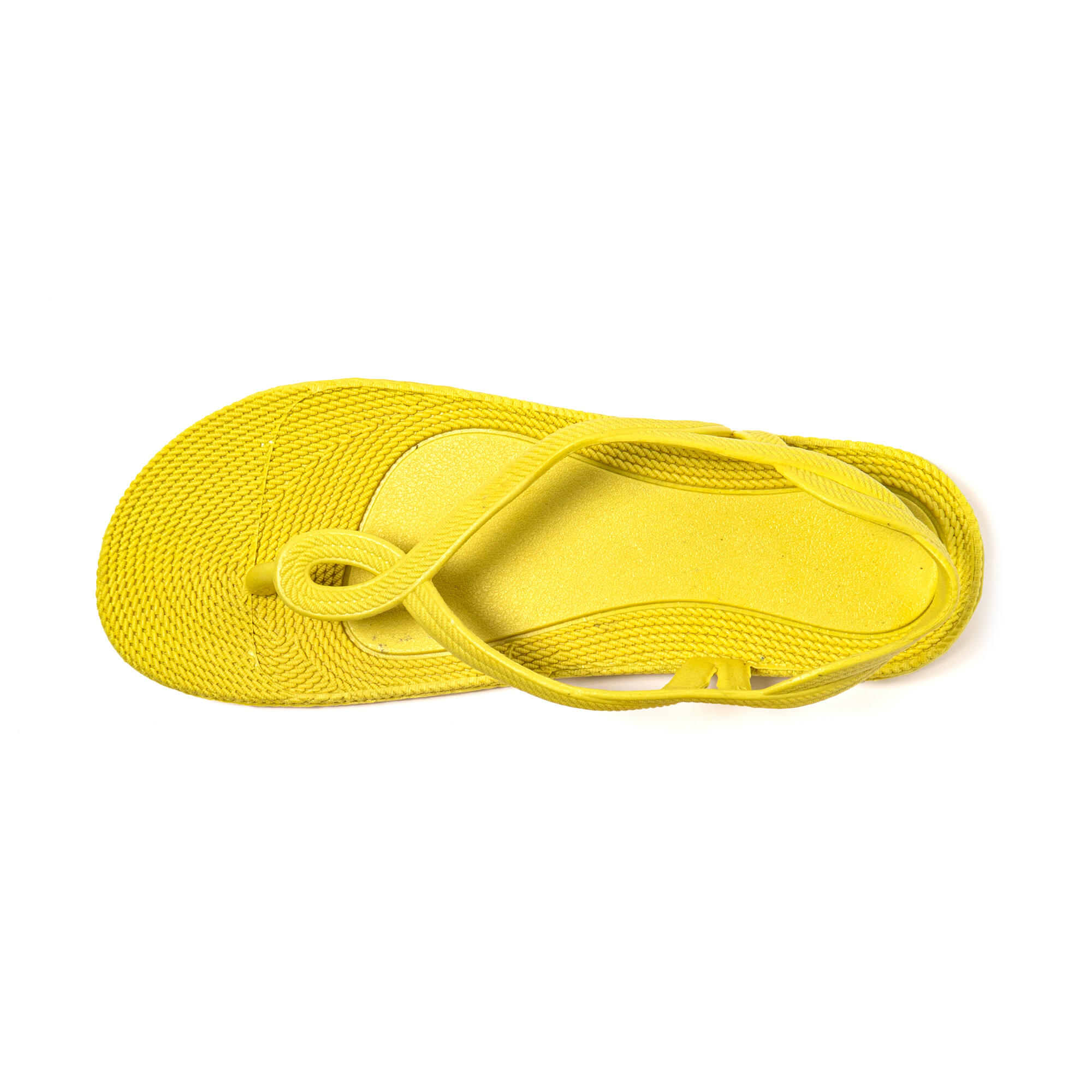 Tongs femme Brasileras Jaune semelle en gomme 5/7