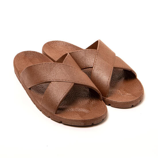 Sandali uomo Brasileras Verde Militare con suola in gomma