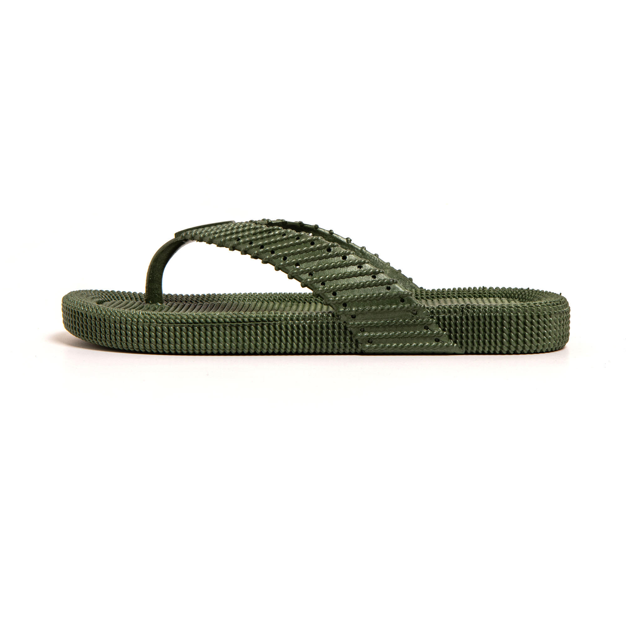 Tongs homme Brasileras Vert Militaire semelle en gomme 4/7